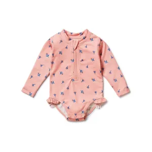 Swimsuit Long Sleeve - Little Flower