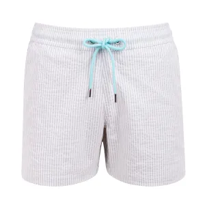 The Croisette Swim Shorts - Off White - Smoke
