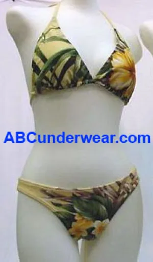 Triangle Tropical Floral Bikini