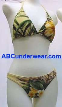 Triangle Tropical Floral Bikini