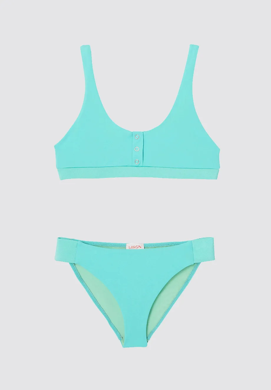 Two Piece Swimsuit for Girls UPF 50  | Aqua