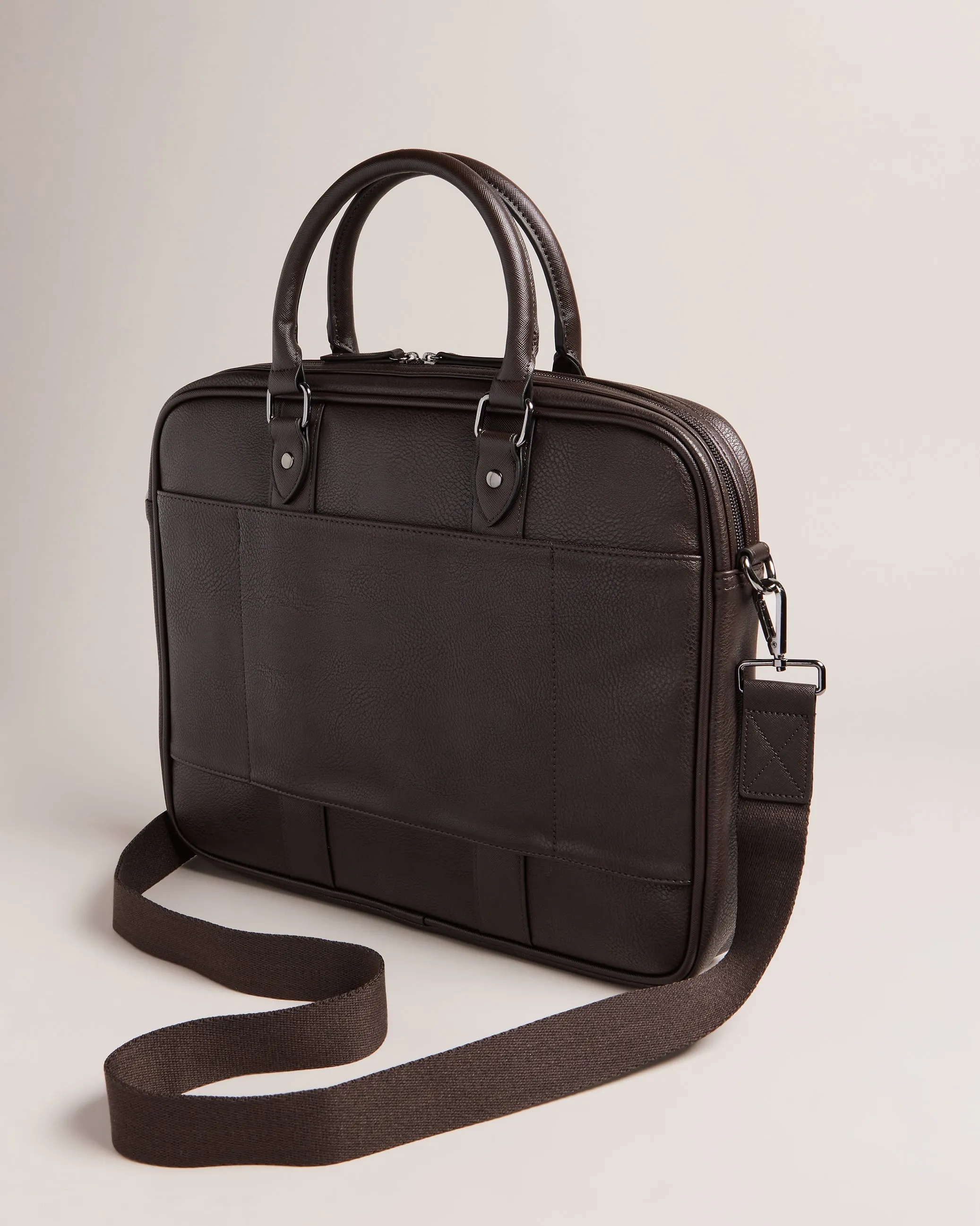 Waymon House Check Pu Document Bag
