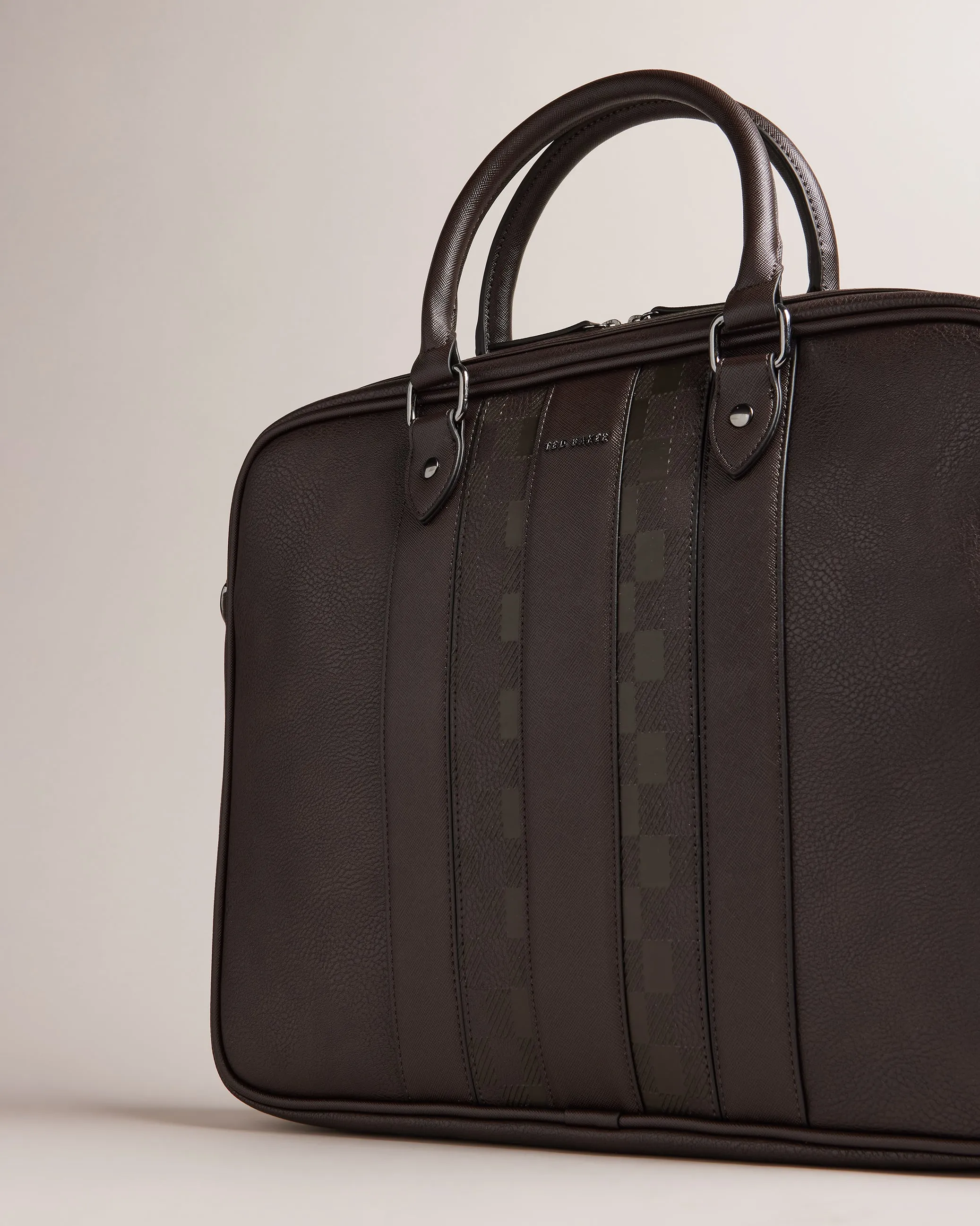 Waymon House Check Pu Document Bag