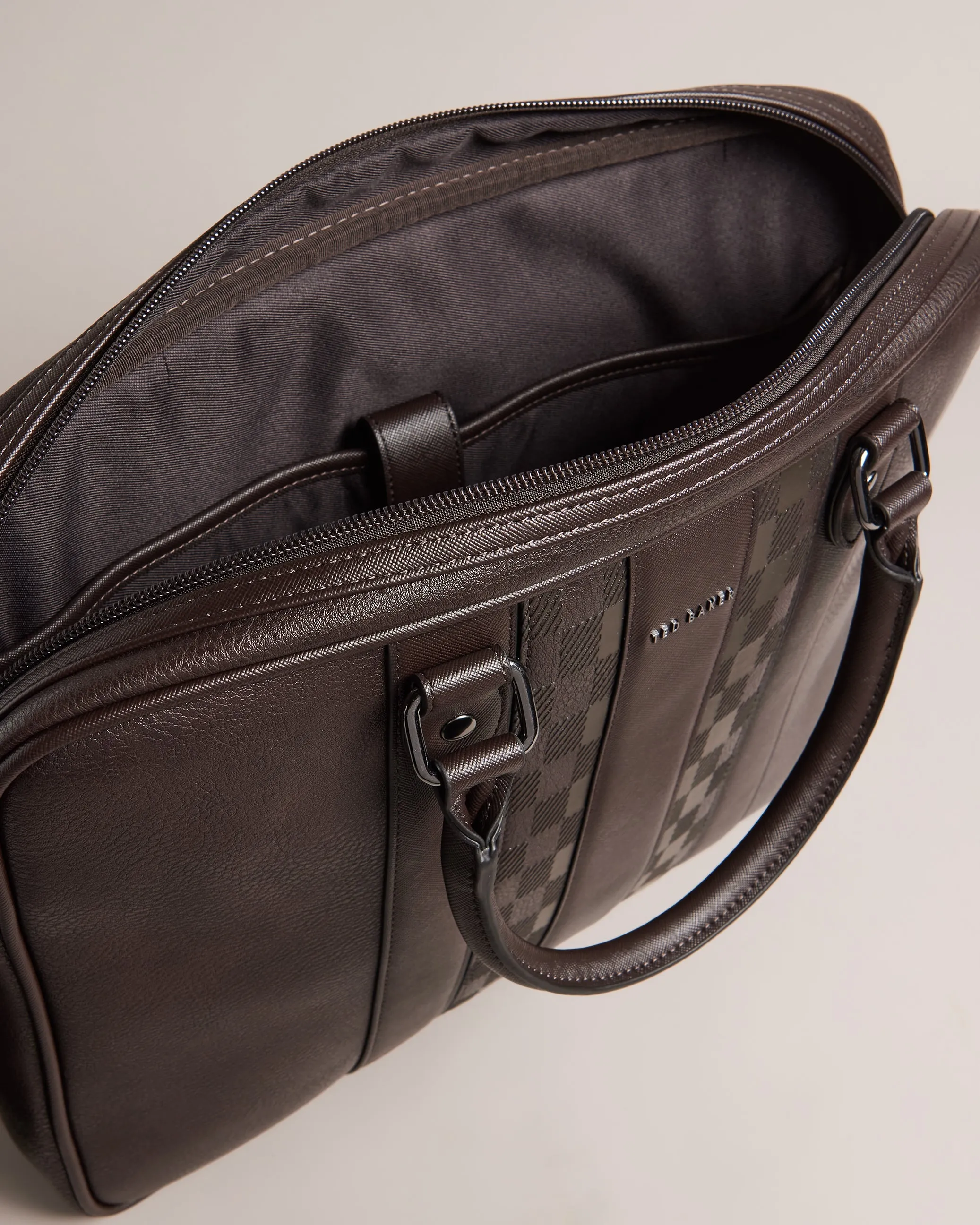 Waymon House Check Pu Document Bag