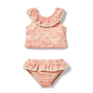 Wilson and Frenchy 2 Piece Swimsuit - Amelie Floral Crochet