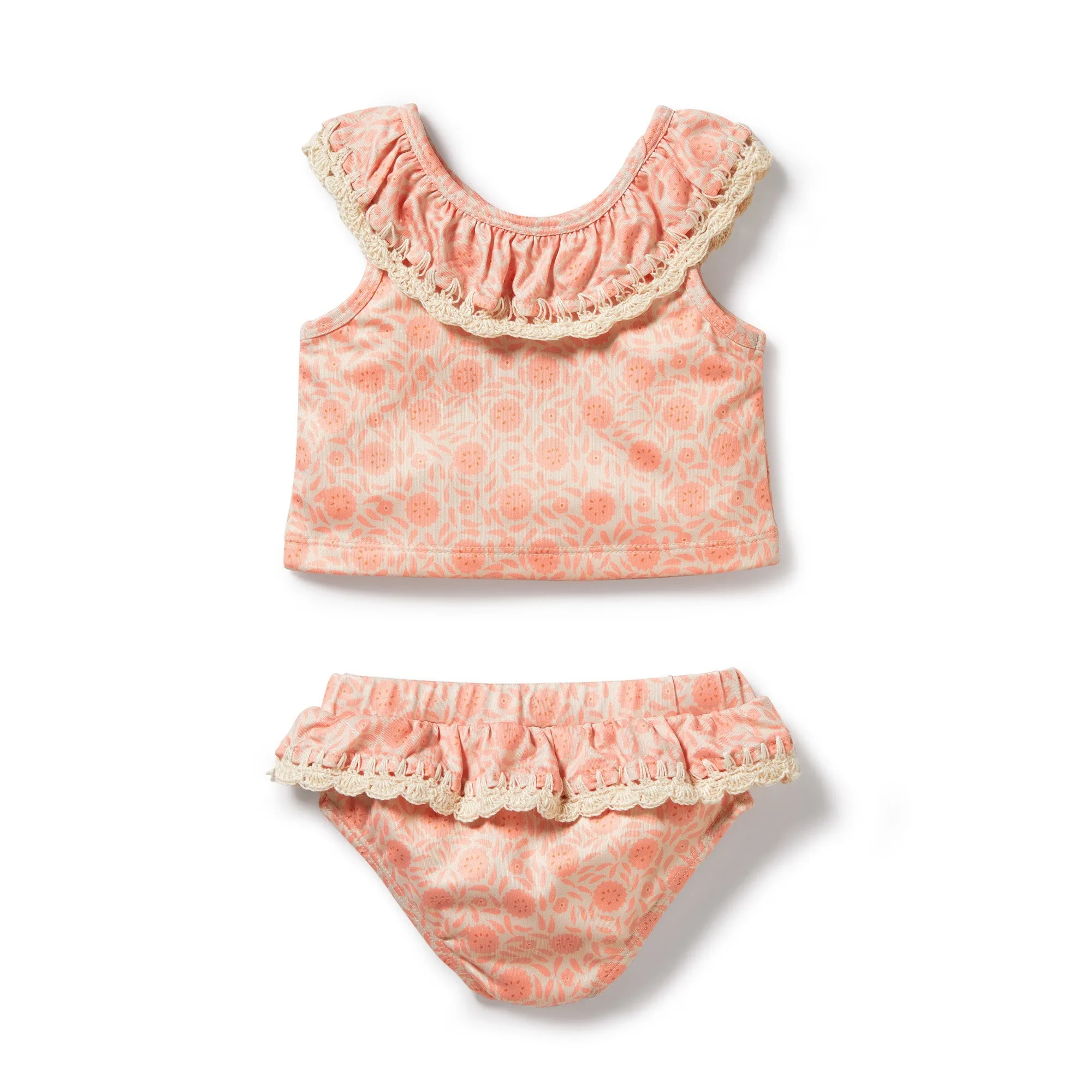 Wilson and Frenchy 2 Piece Swimsuit - Amelie Floral Crochet