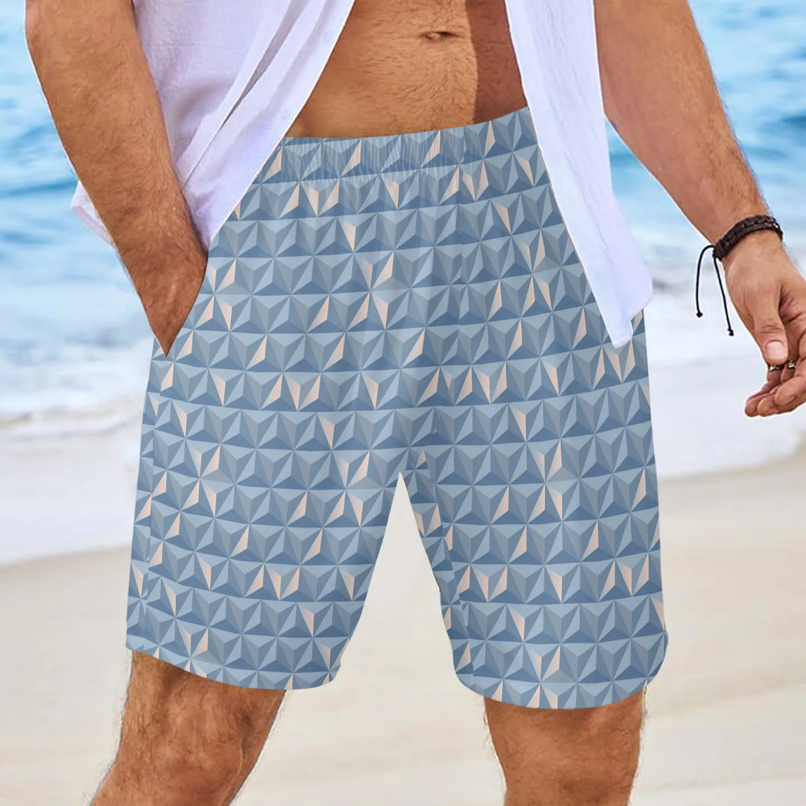 World Traveler Men's Swim Trunks Swimsuit