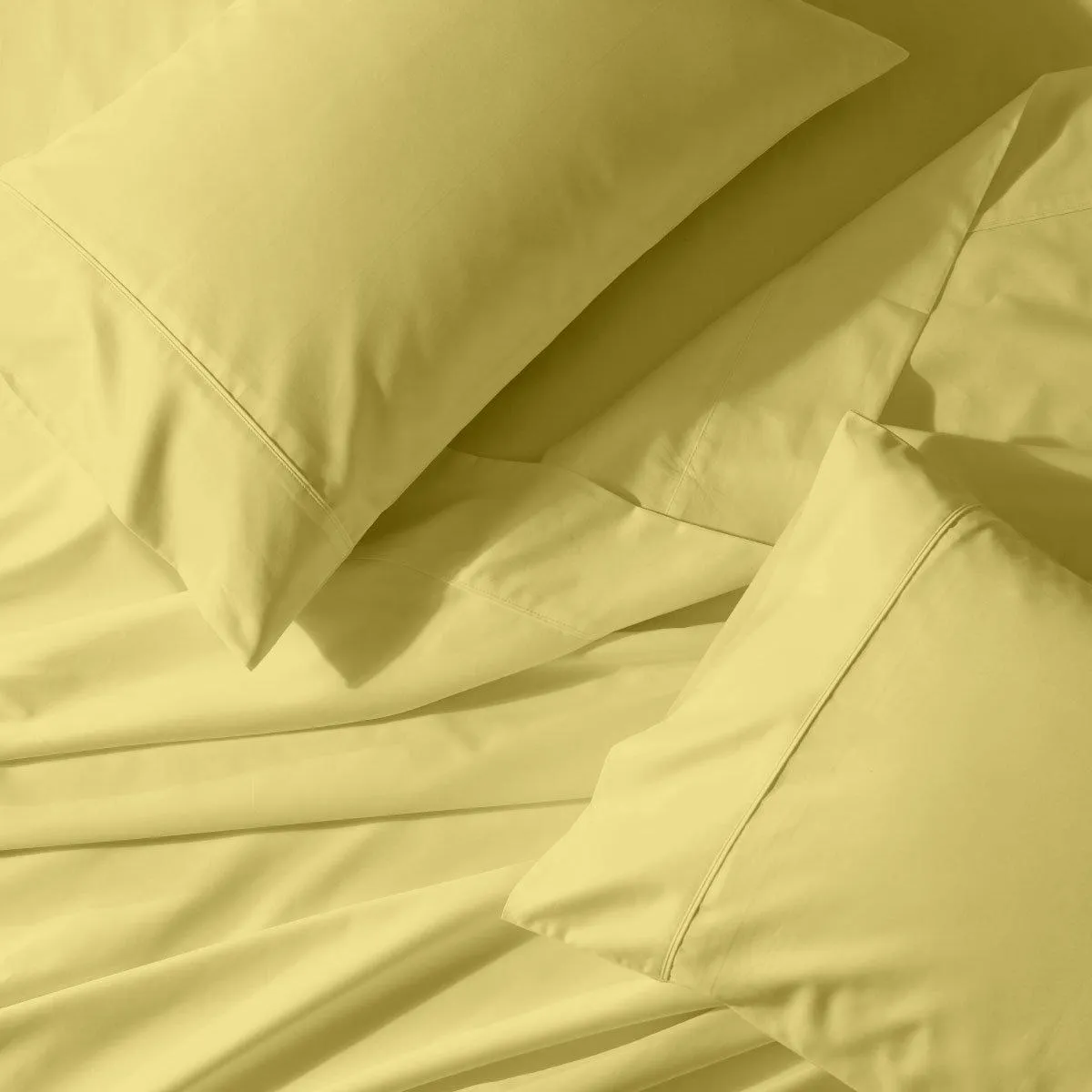 Wrinkle-Free 650 Thread Count Cotton Blend Solid Sheet Set