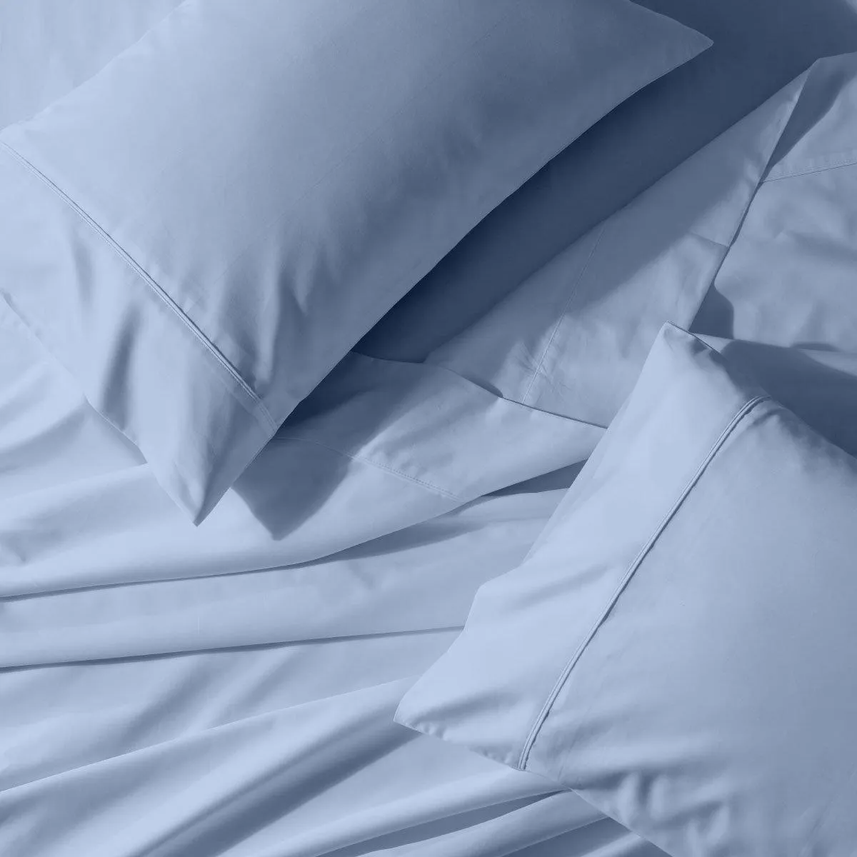 Wrinkle-Free 650 Thread Count Cotton Blend Solid Sheet Set
