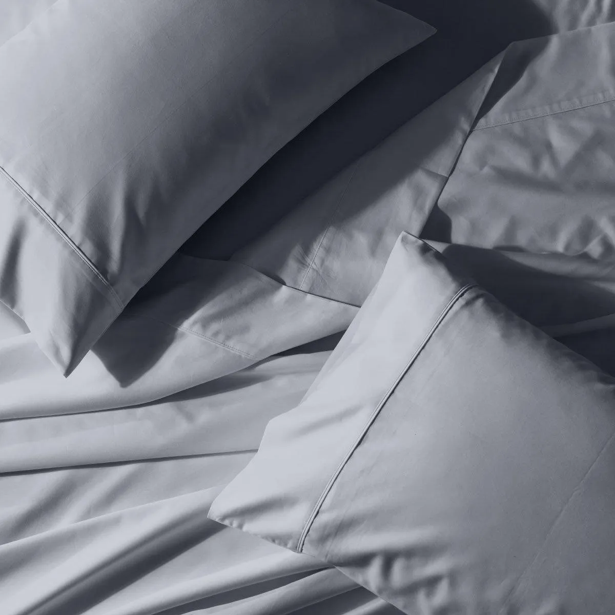 Wrinkle-Free 650 Thread Count Cotton Blend Solid Sheet Set