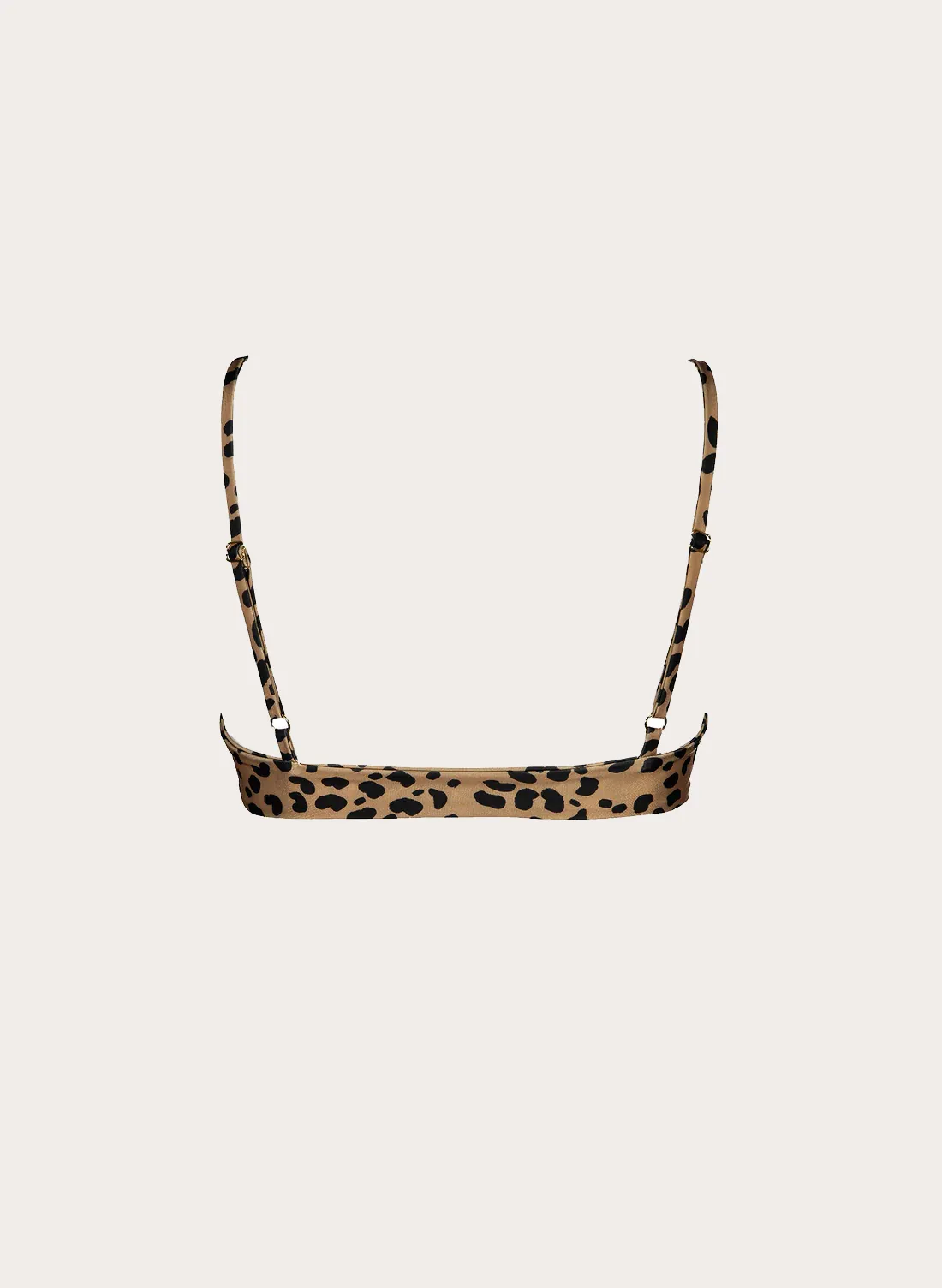 Zoe Bikini Top - Brown Leopard