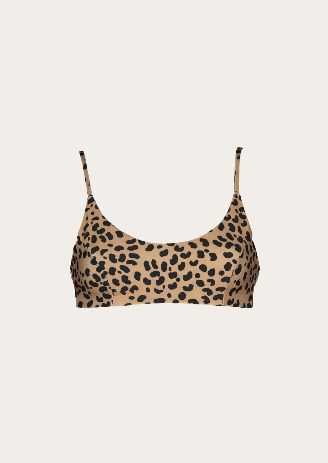 Zoe Bikini Top - Brown Leopard